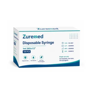 Disposable Syringe 1ml 26G x 1/2"